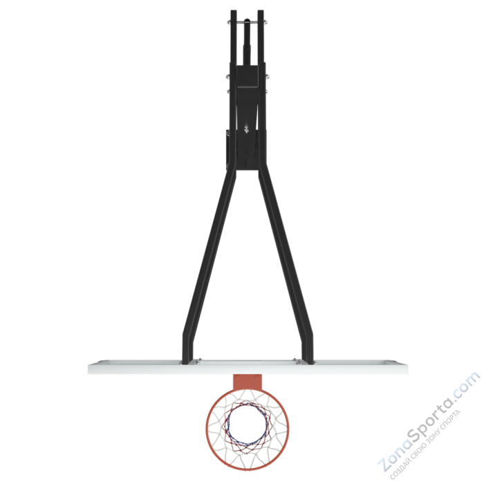 Баскетбольная стойка стационарная UNIX Line B-Stand-PC 72x42 R45 H230-305 см BSTSSTPR305_72PCBK