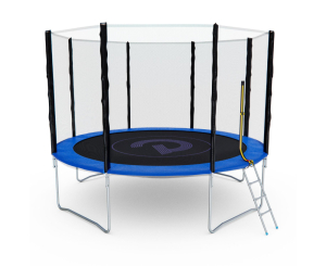 Батут с сеткой DFC Pelpo 12ft с лестницей, Blue