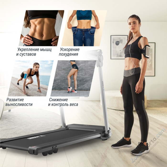 Беговая дорожка Unix Fit Hi-tech S2 Metallic