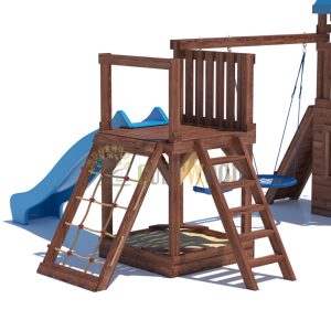 Детская деревянная игровая площадка для улицы дачи CustWood Scout SC9