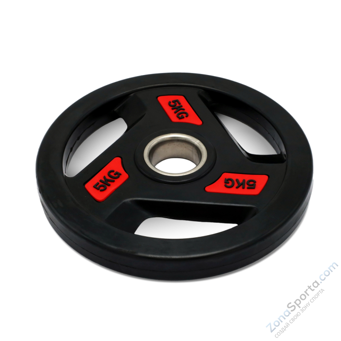 Диск обрезиненный c хватом Unix Fit Pro 5 кг, 51 мм