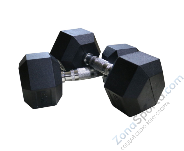 Гантели гексагональные 2 шт. по 9 кг DFC DB001-9