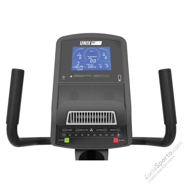 Горизонтальный велотренажер Unix Fit B-1250 PRO (7 LCD)