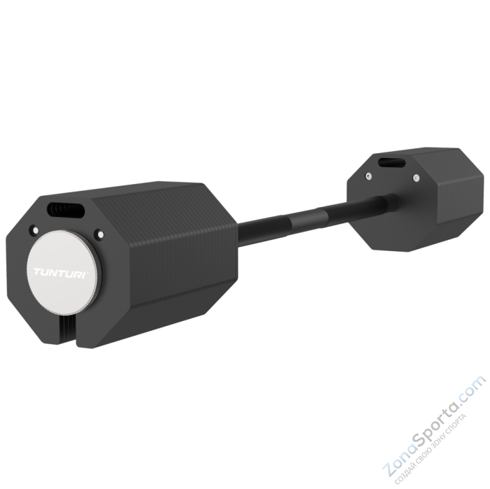 Штанга наборная Tunturi Rapid с быстрой сменой веса, 107 кг