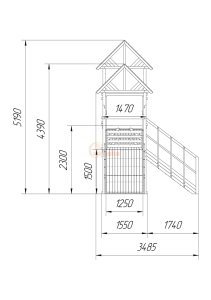 Зимняя горка Савушка Зима Wood 7/4